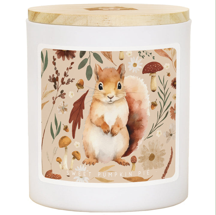 Fall Squirrel Art - PIE