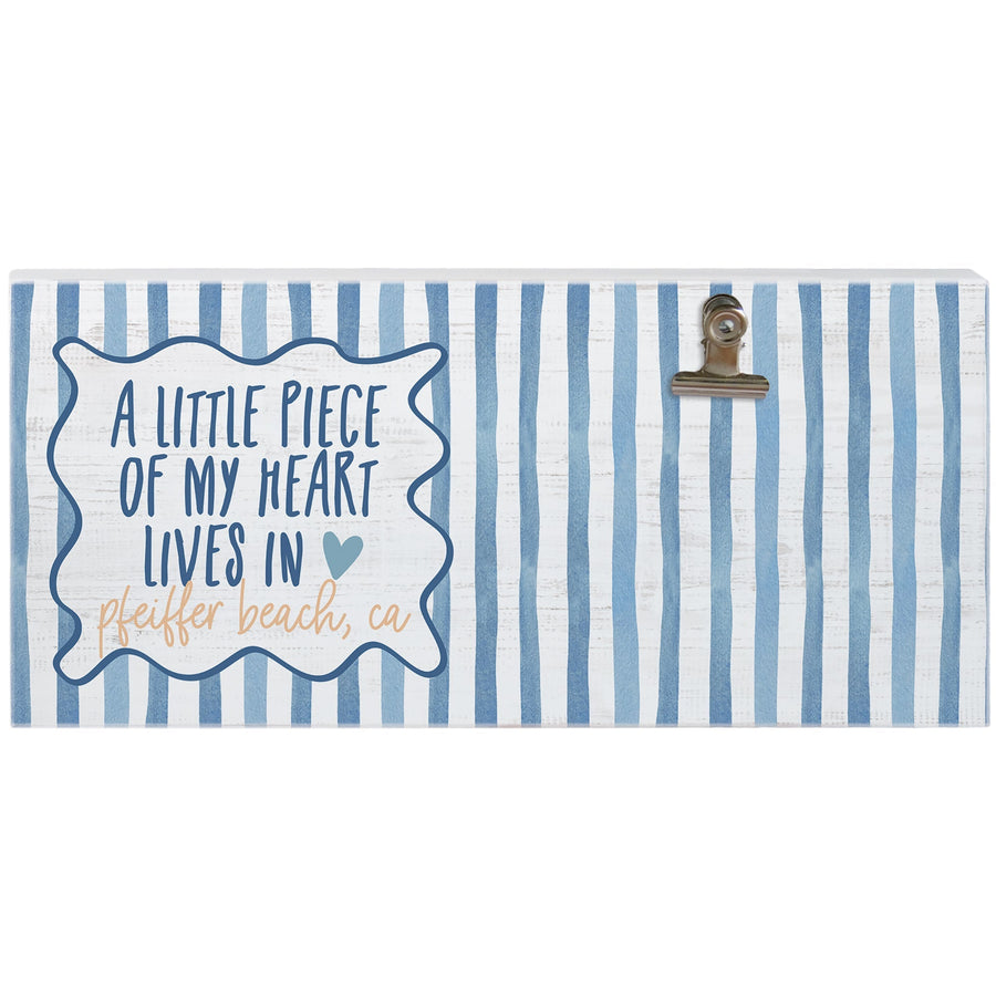 Heart Lives Blue Stripes LOC