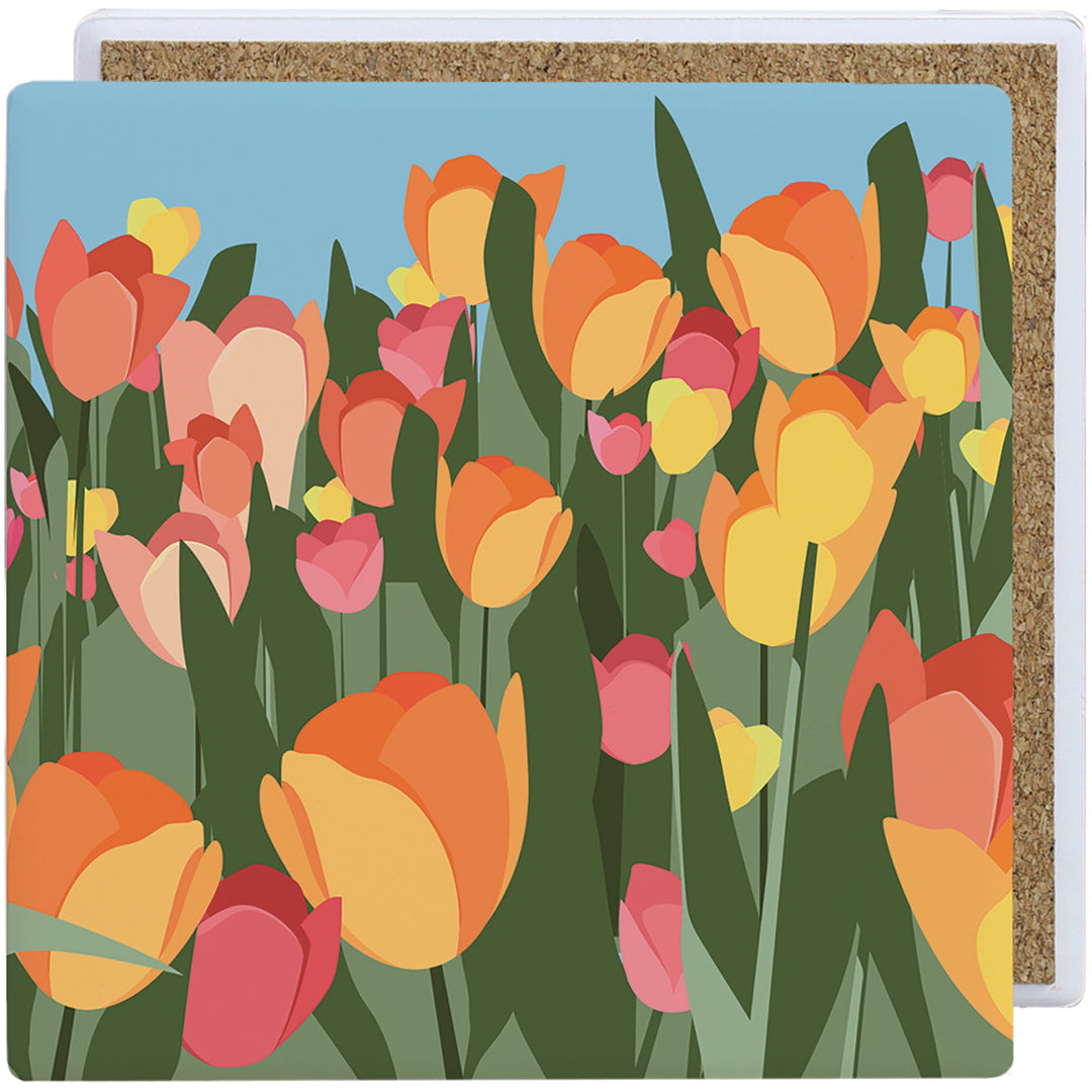 Colorful Tulip Scene