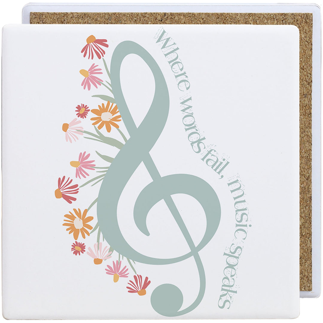 Floral Treble Clef