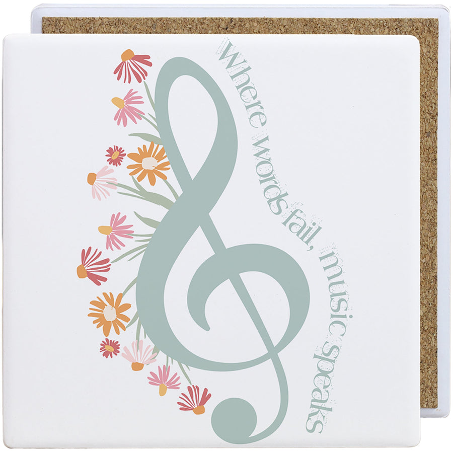 Floral Treble Clef