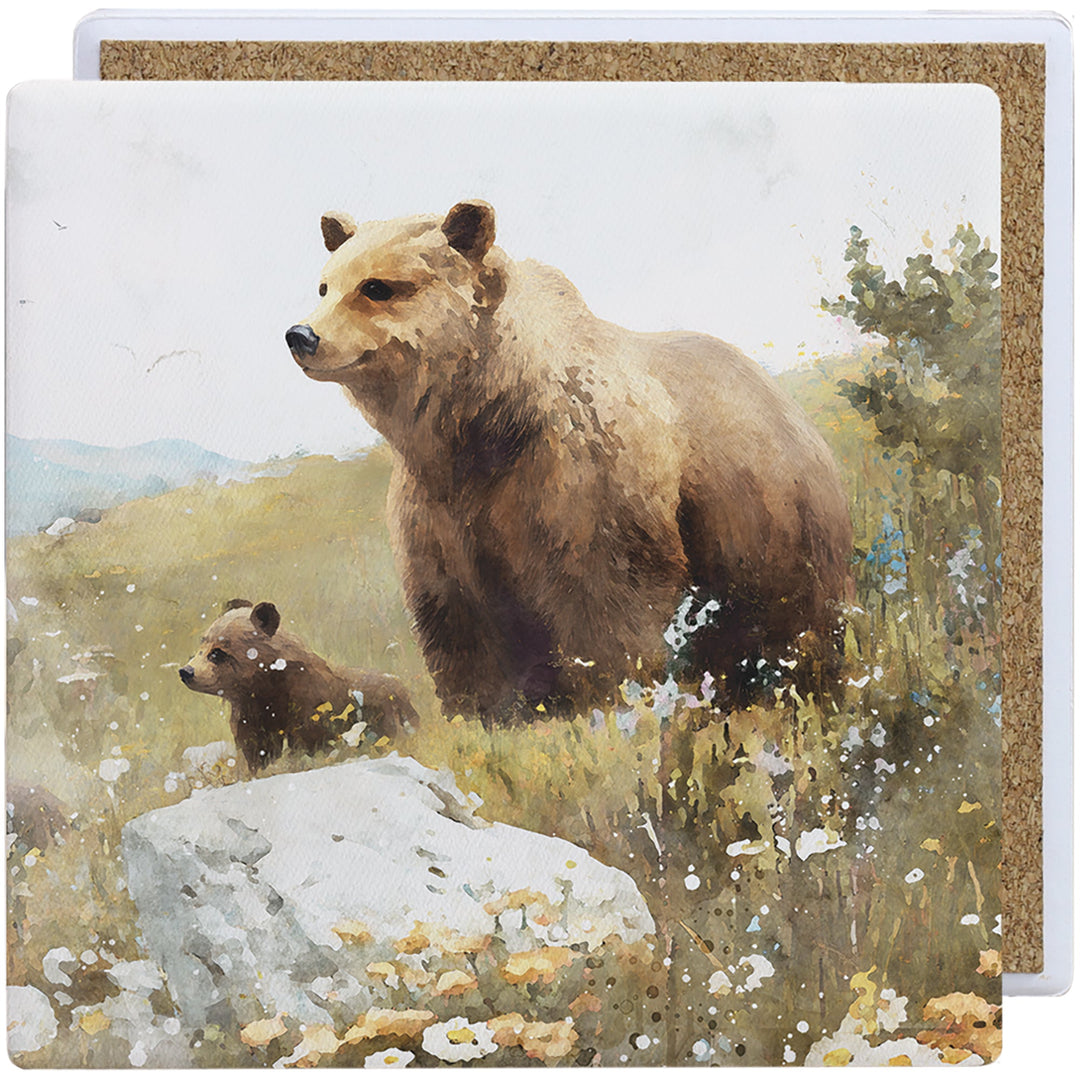 Mom Baby Bear Scene