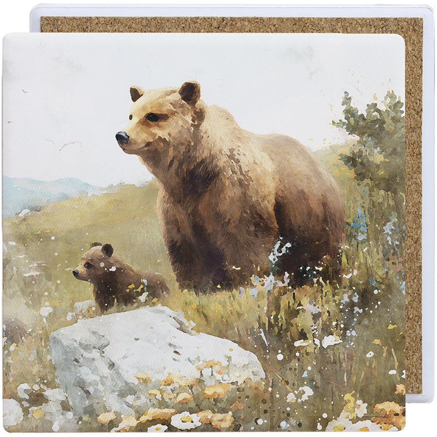 Mom Baby Bear Scene