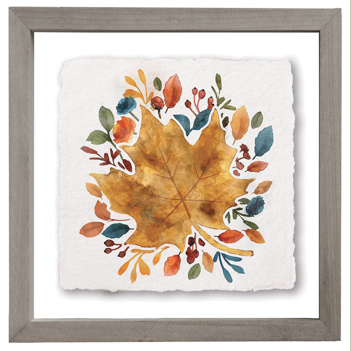 Jewel Tone Leaf Art
