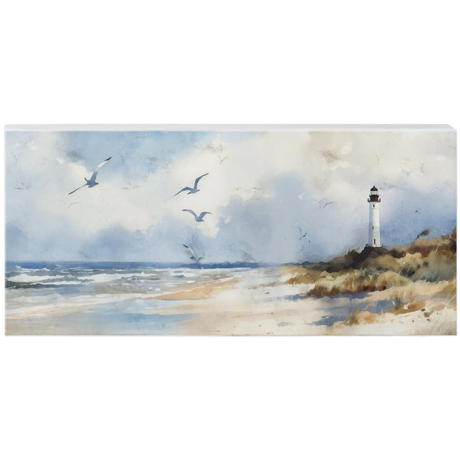 Distant Lighthouse Scene