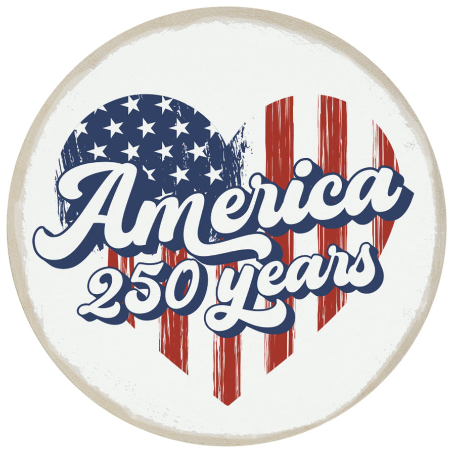 America 250 Years Heart