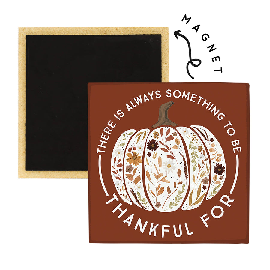 Thankful Floral Pumpkin