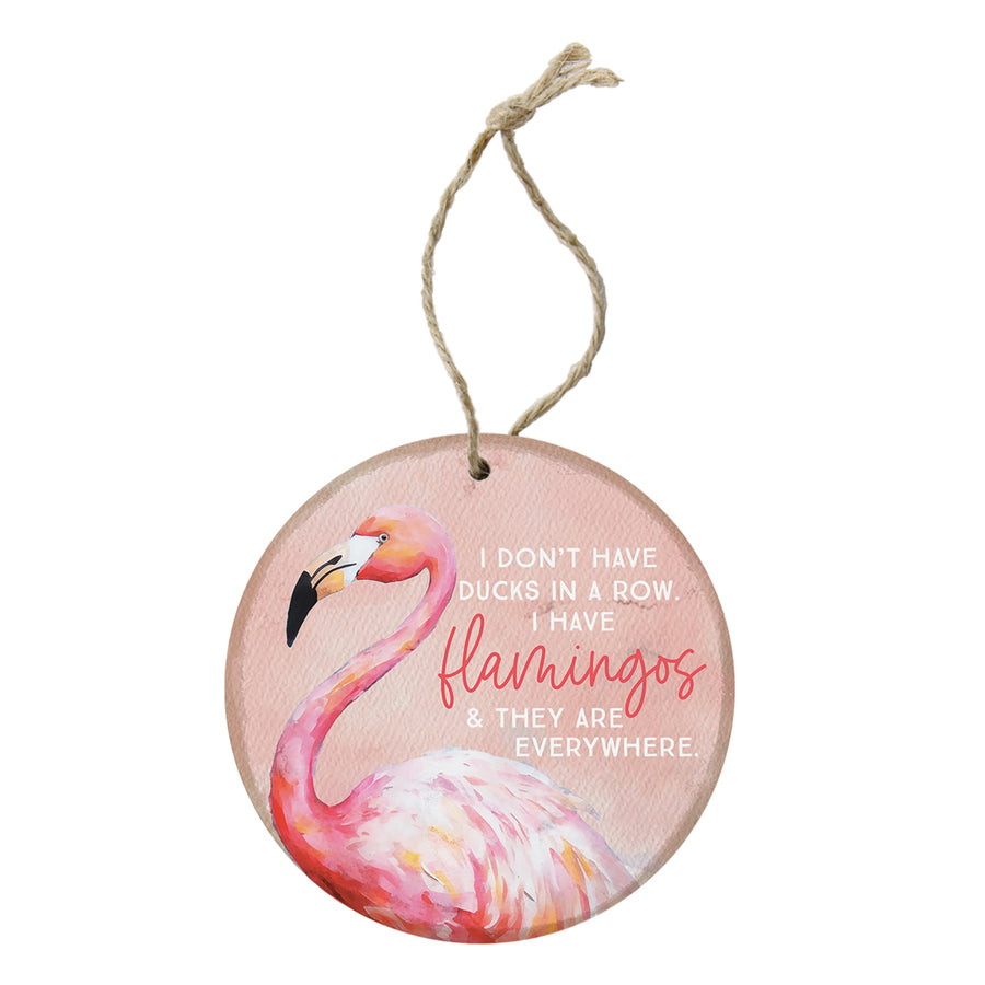 Ducks Row Flamingos
