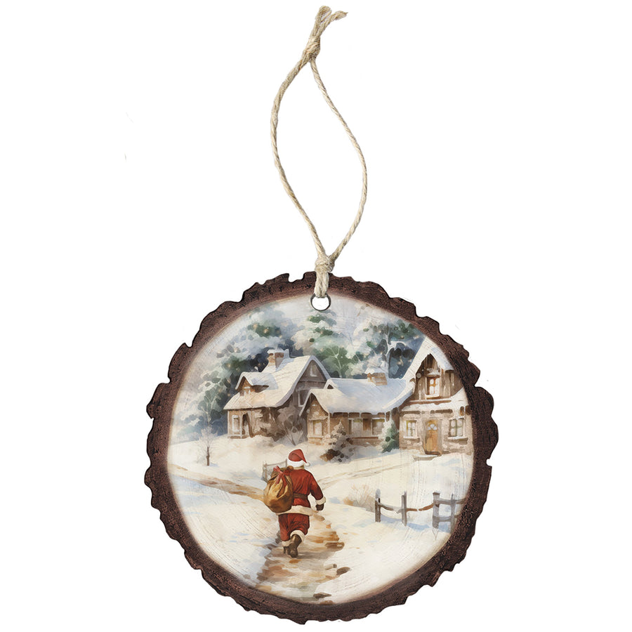 Santa Walking Home