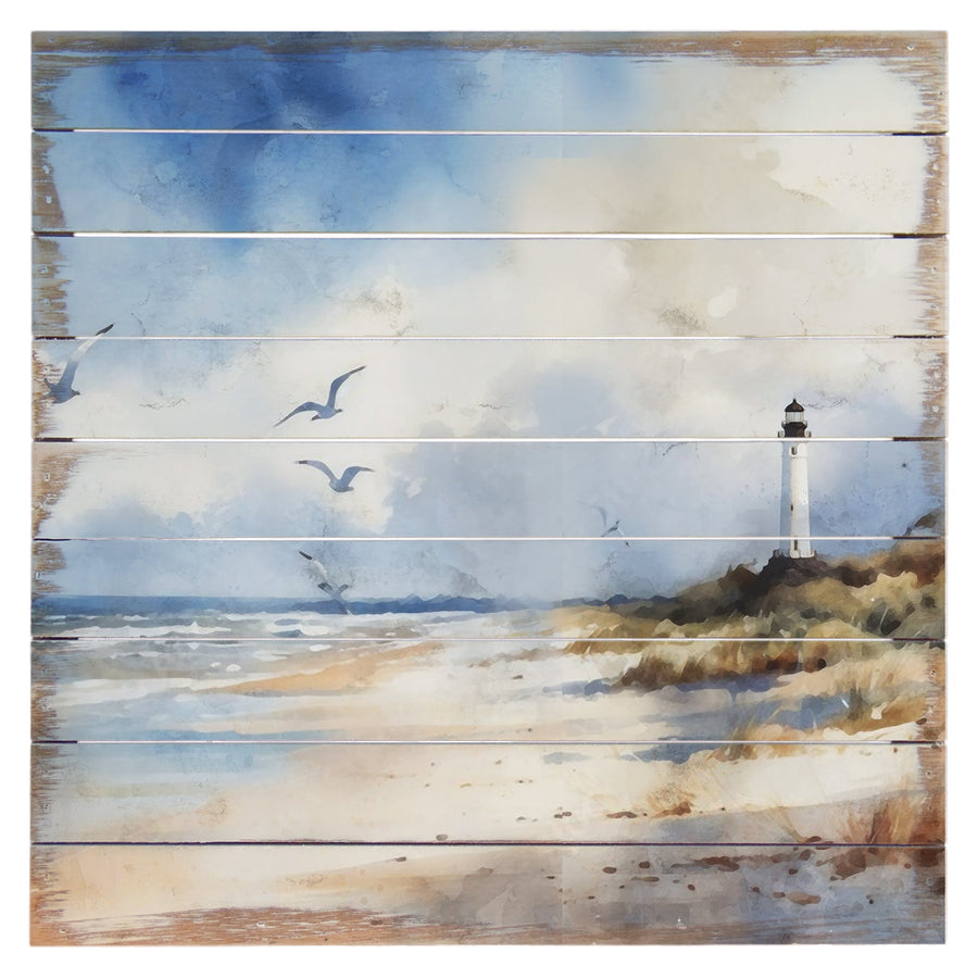 Distant Lighthouse Scene