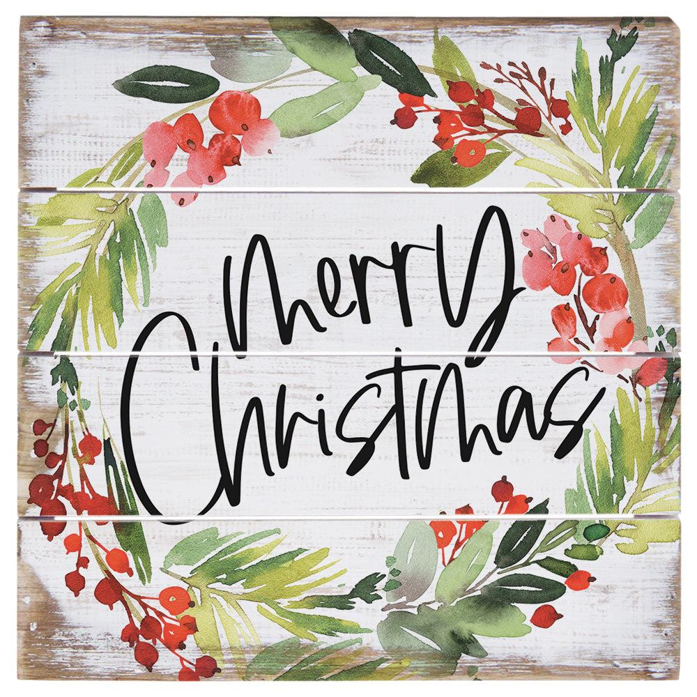 Merry Christmas Holly 6"