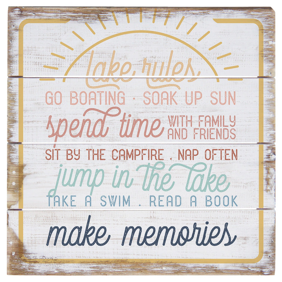 Lake Rules Sun PER 6"