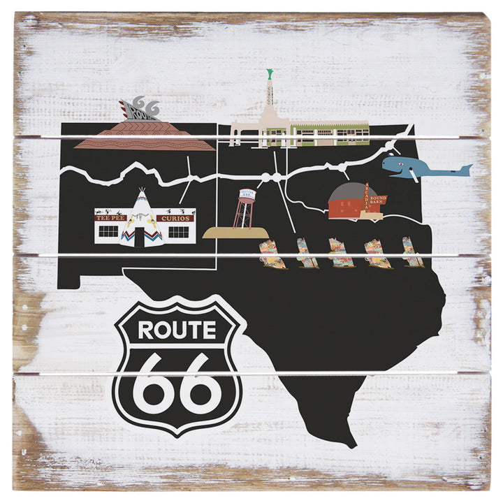 Route 66 Map Icons 6"