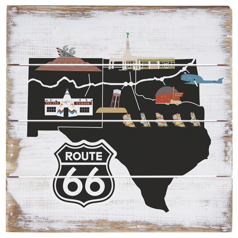 Route 66 Map Icons 6"