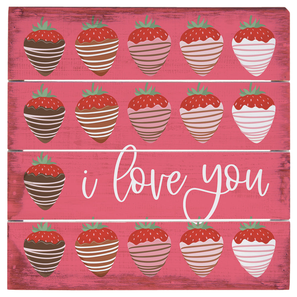 Love You Strawberries 6"