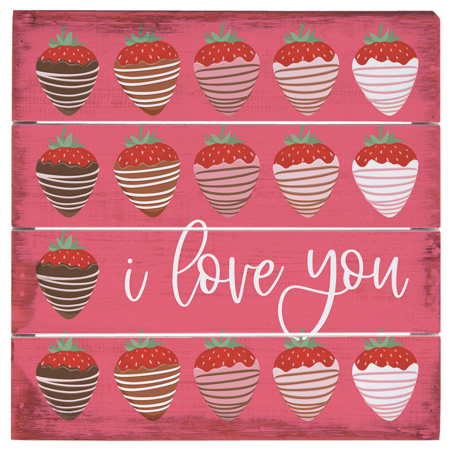 Love You Strawberries 6"