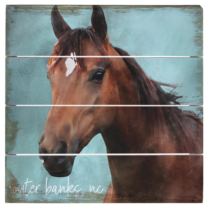 Horse Blue Art LOC - 6"