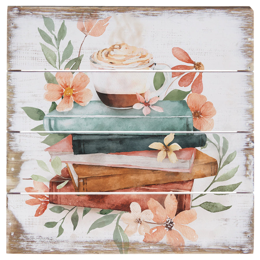 Coffee Books Flowers 6"