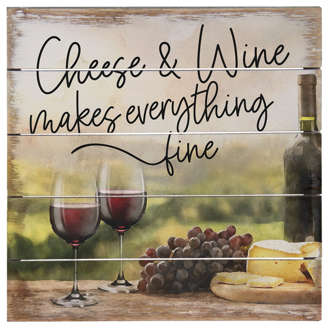Cheese & Wine Scene 8"