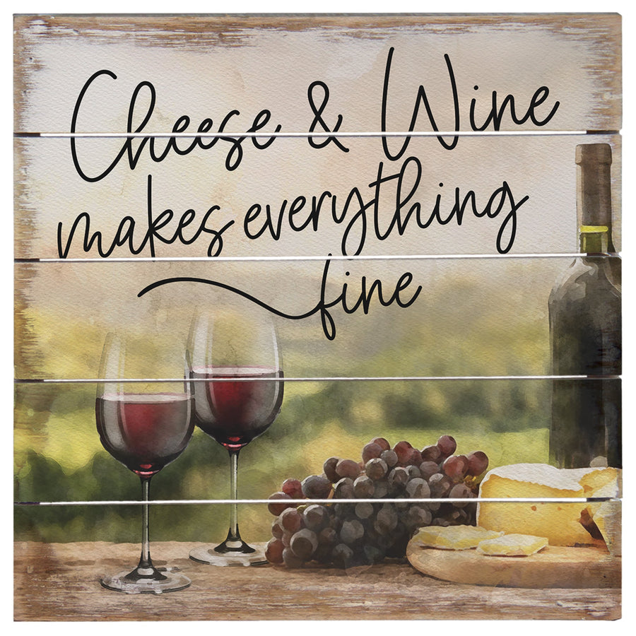 Cheese & Wine Scene 8"