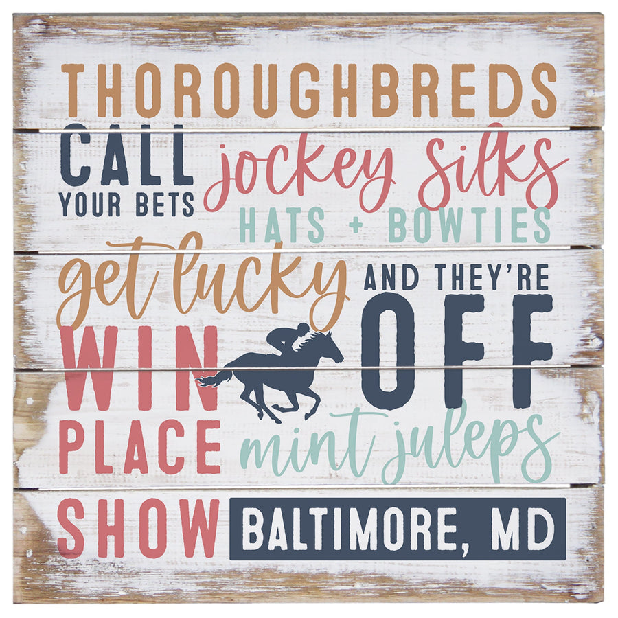 Derby Word Collage LOC 8"