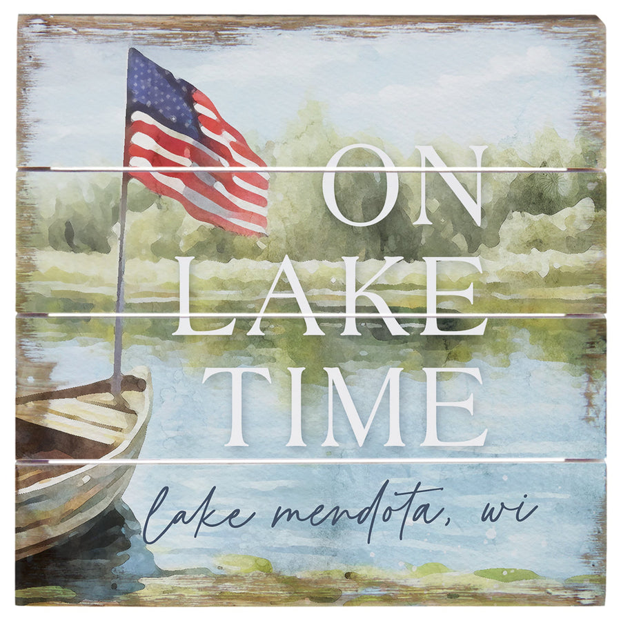 Lake Time Boat Flag LOC 6"
