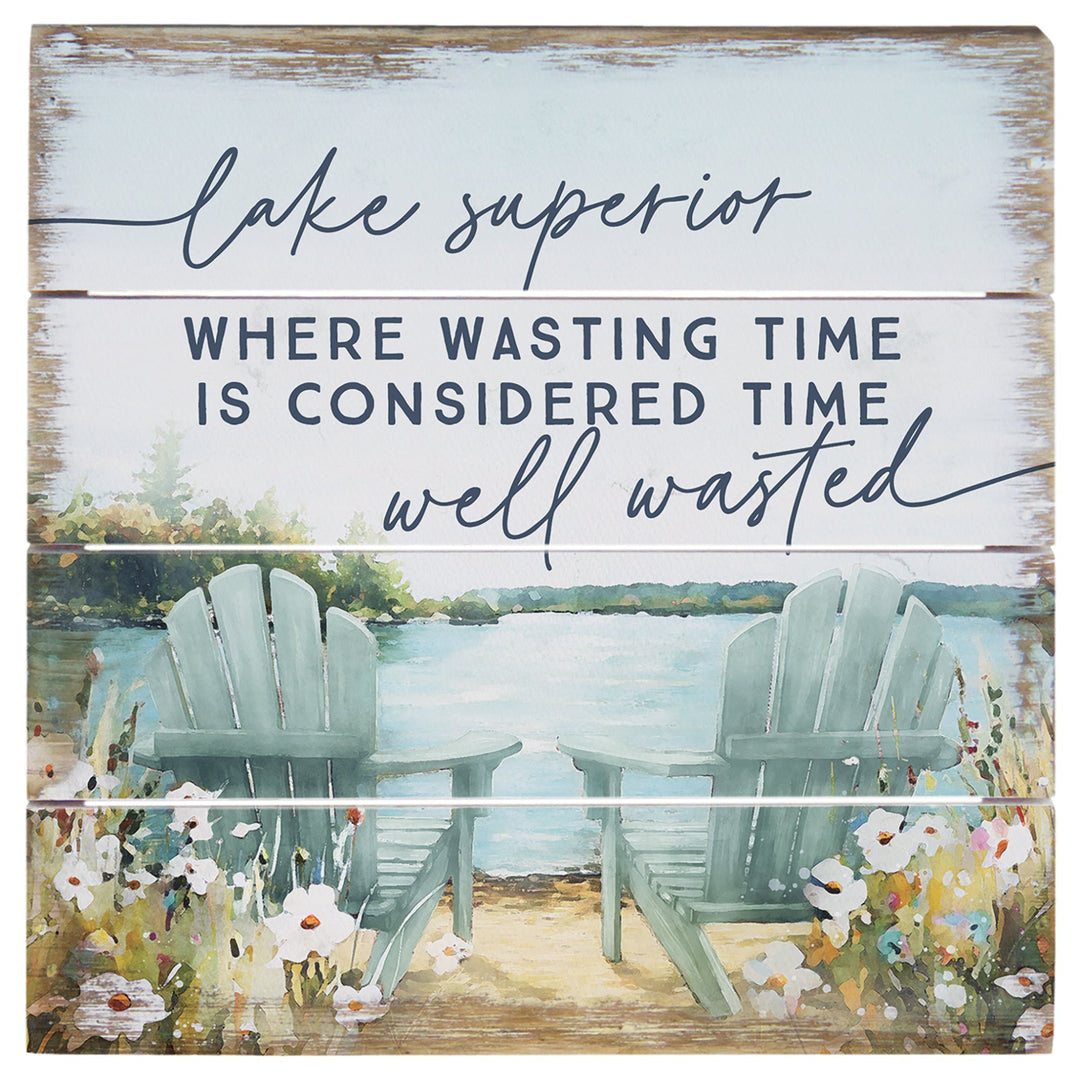 Wasting Time Lake Chairs LOC 6"