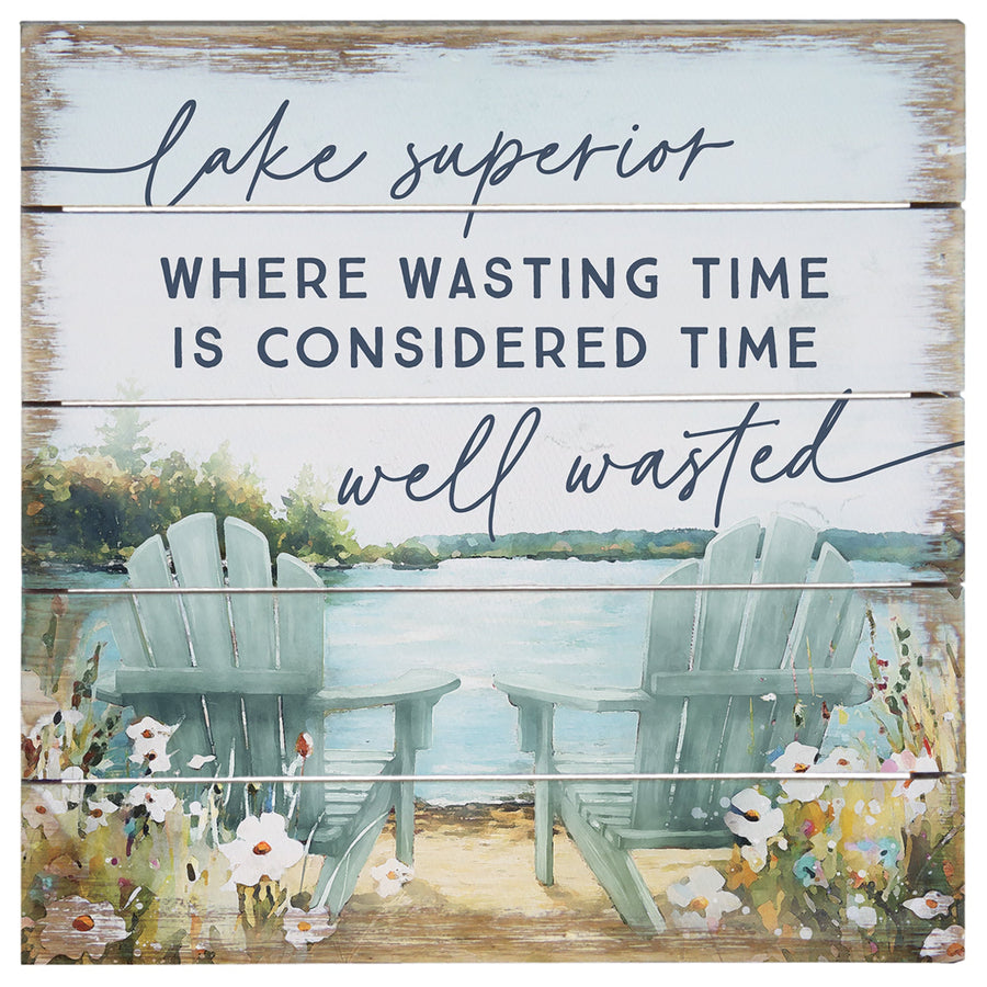 Wasting Time Lake Chairs LOC 8"