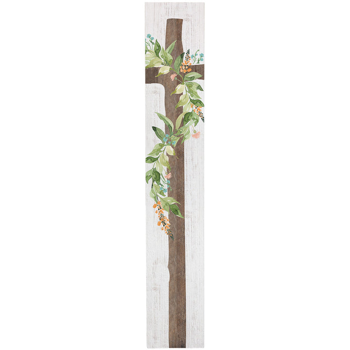 Wood Cross Floral