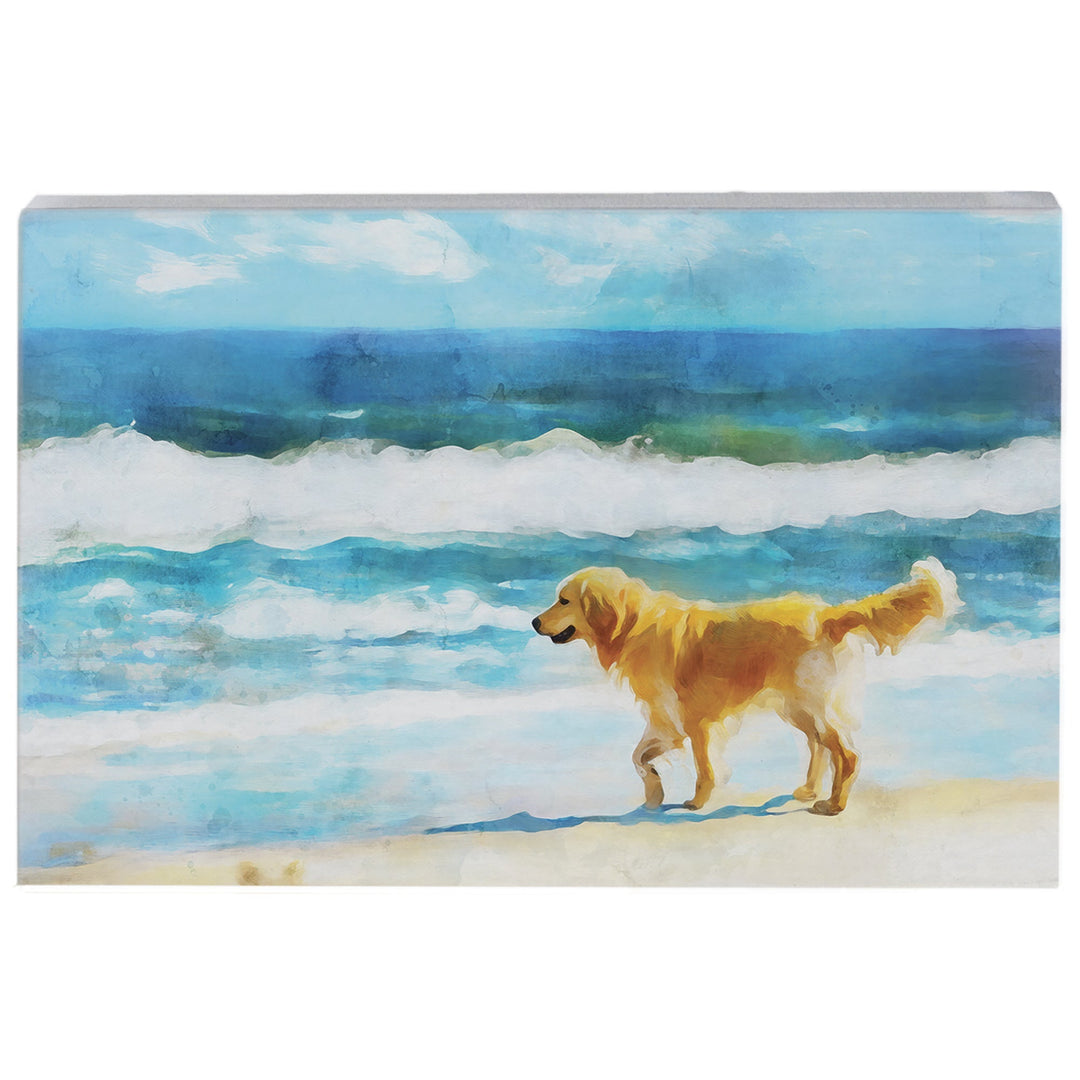 Beach Dog Scene