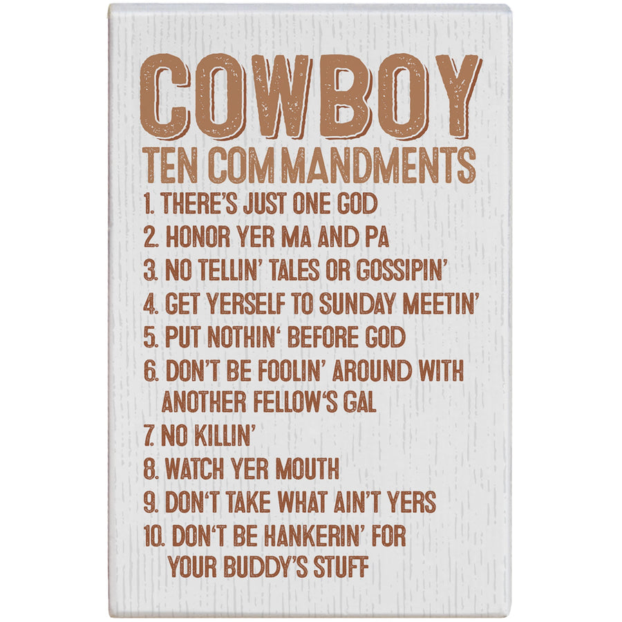 Cowboy Commandments