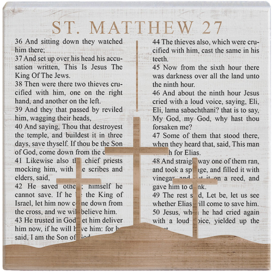 Matthew 27 Crosses