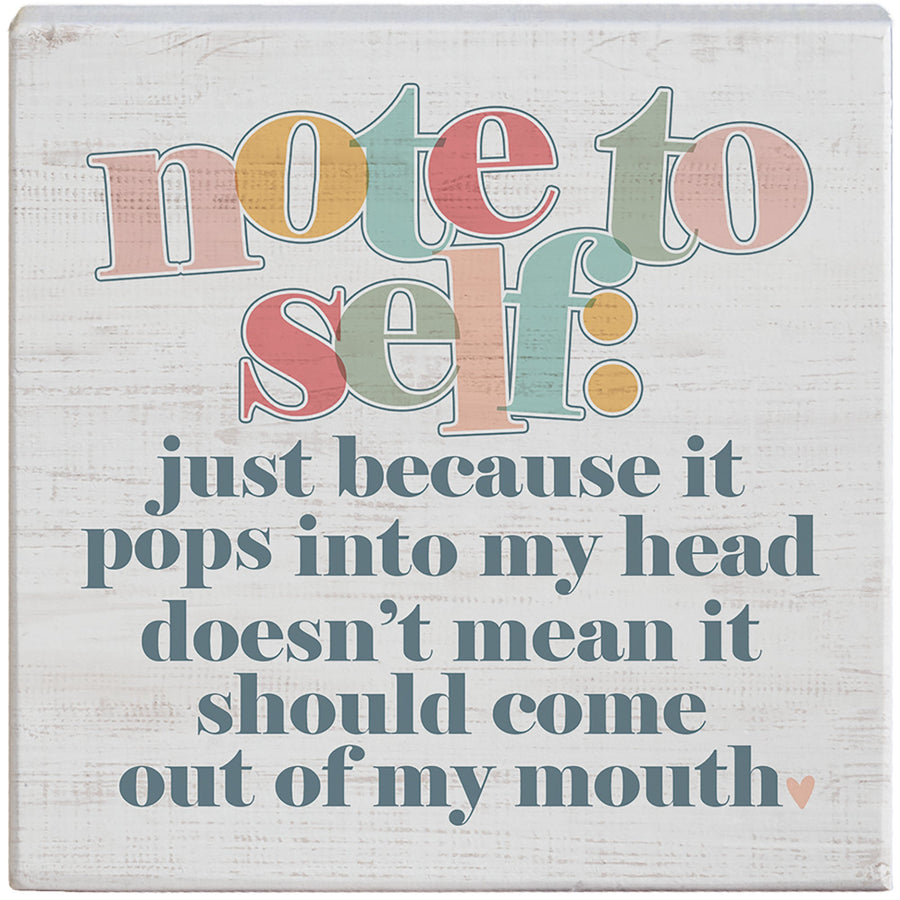 Note To Self Colorful