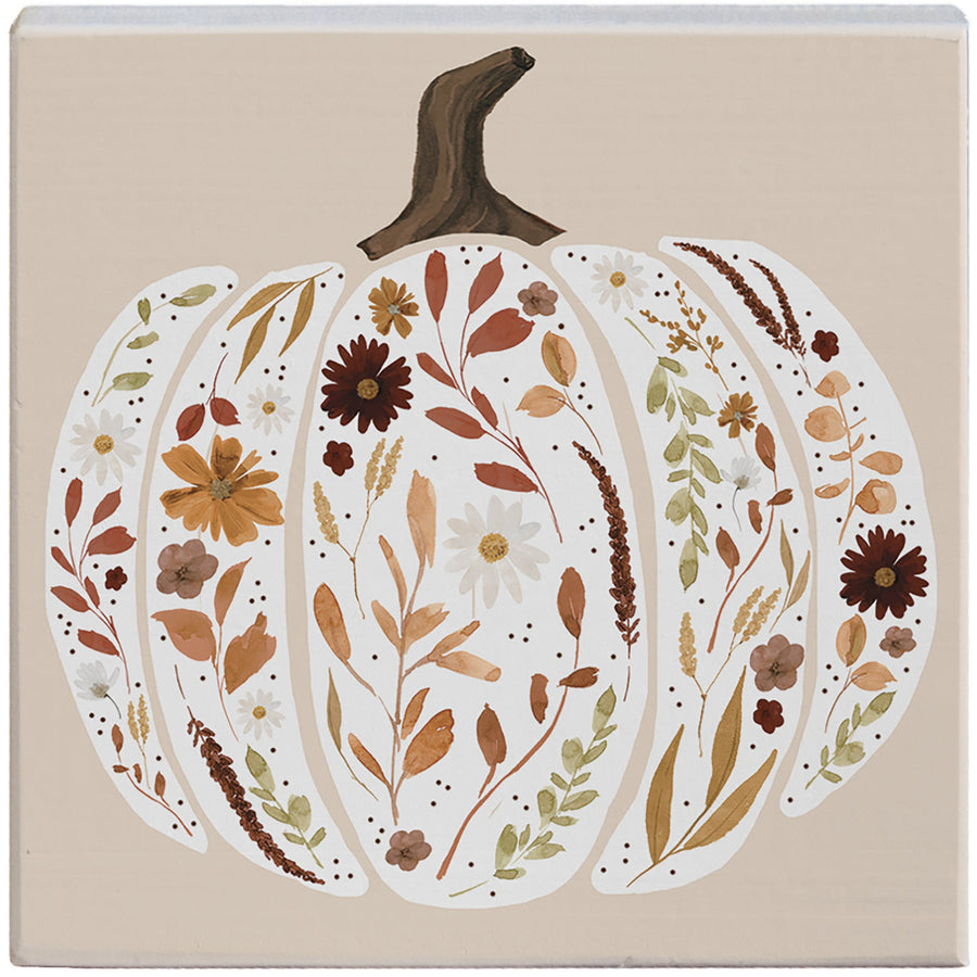Leaf Collage Pumpkin