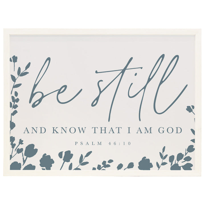 Be Still Navy Flowers