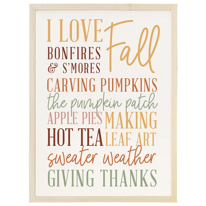 I Love Fall Collage