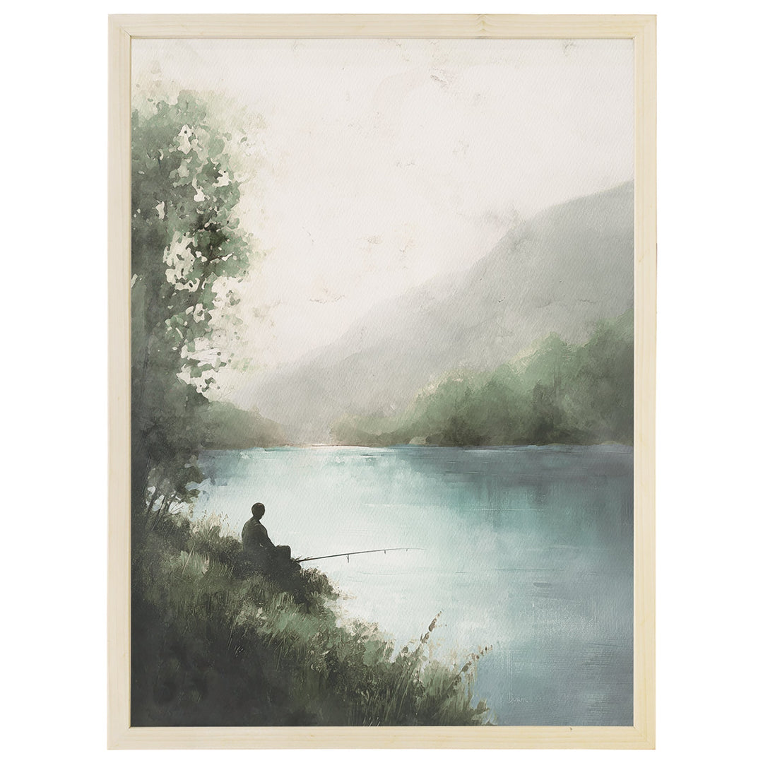 Misty Fishing Scene