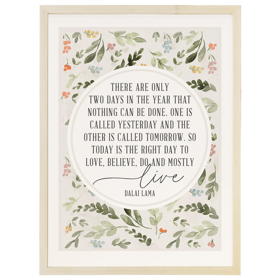 Only Two Days Leaf Pattern