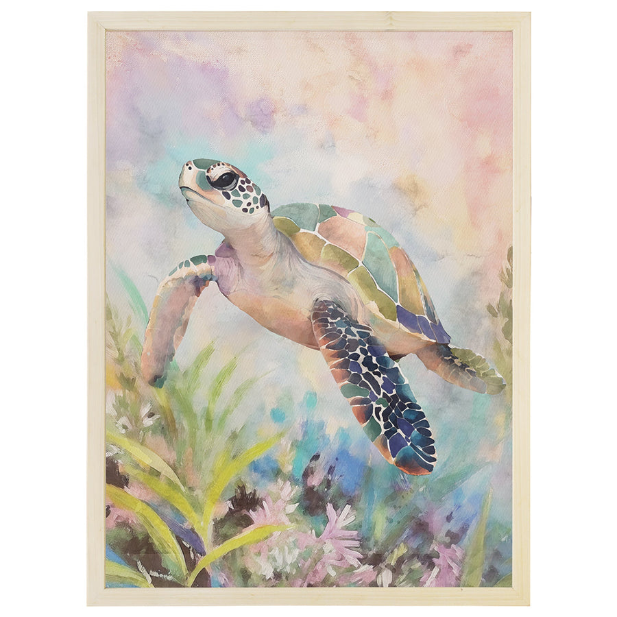 Colorful Watercolor Turtle
