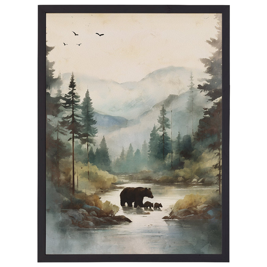 Mountain Bears Scene