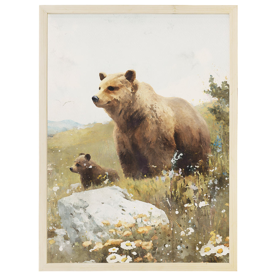 Mom Baby Bear Scene
