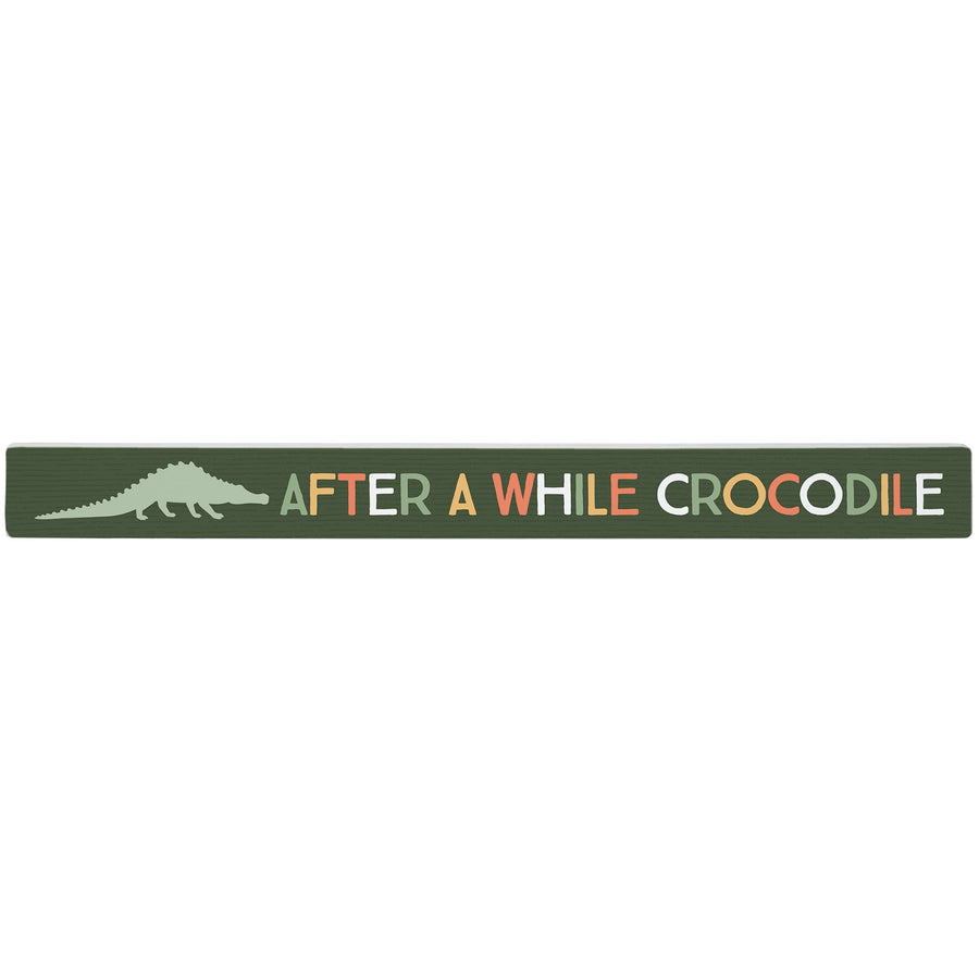 A While Crocodile Green
