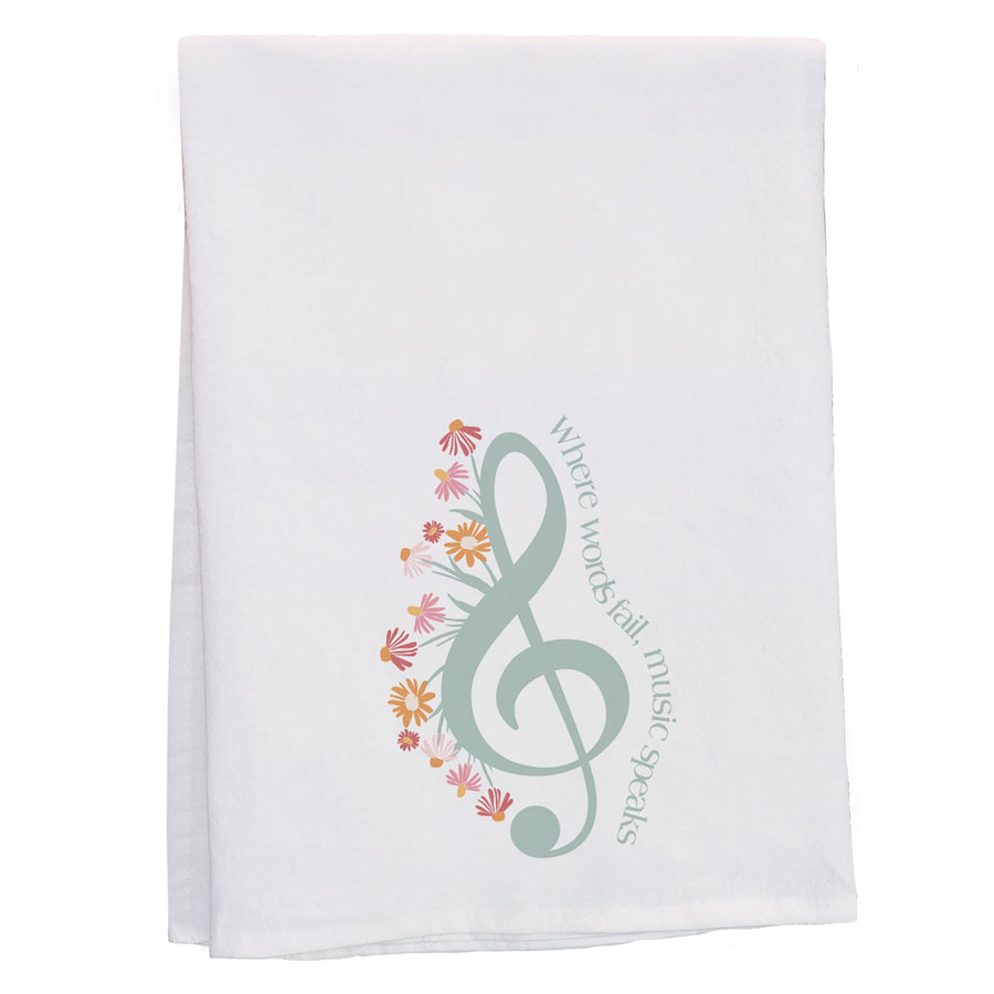 Floral Treble Clef