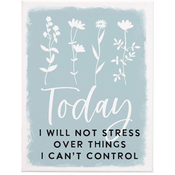Today Not Stress 9x12