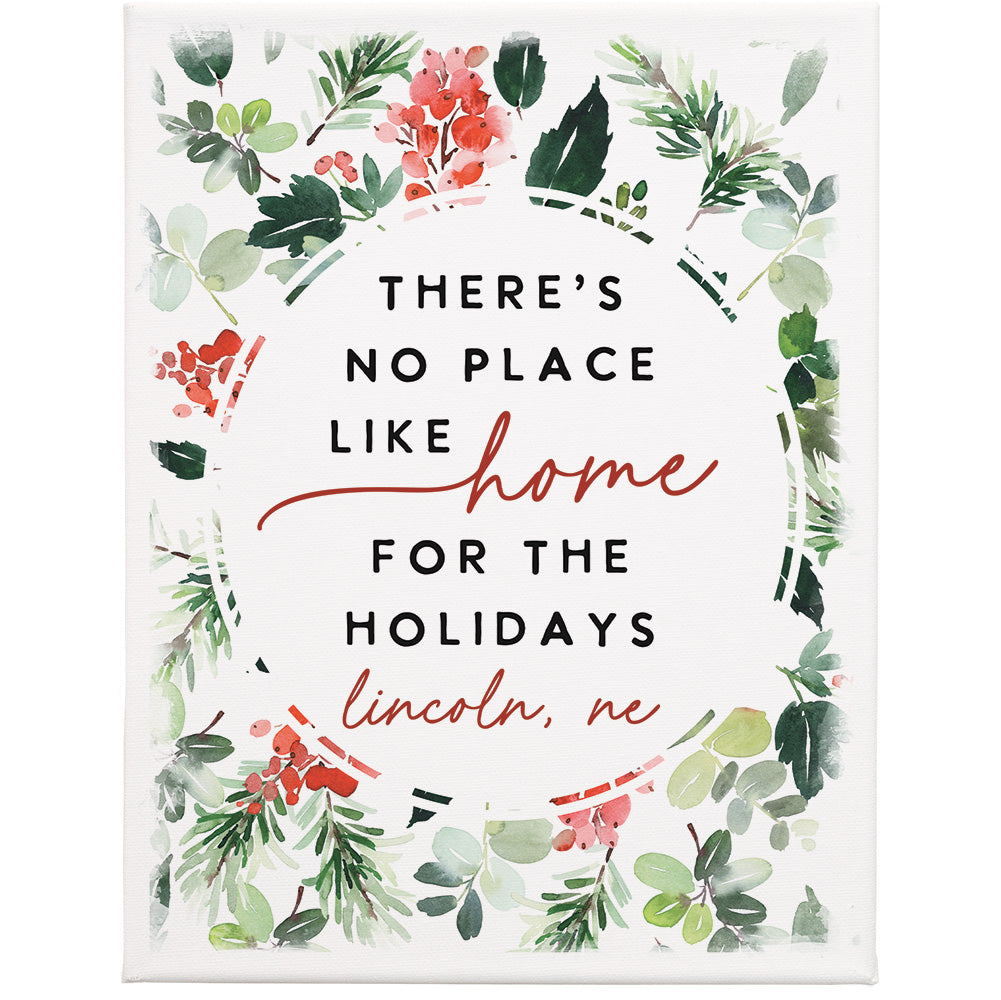 Home Holidays Holly LOC 9x12