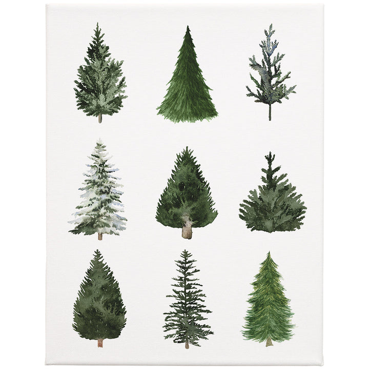 Evergreen Trees 9x12