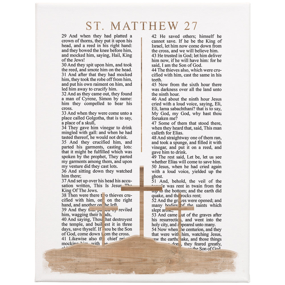 Matthew 27 Crosses