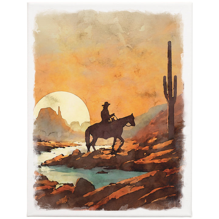 Cowboy Desert 9x12