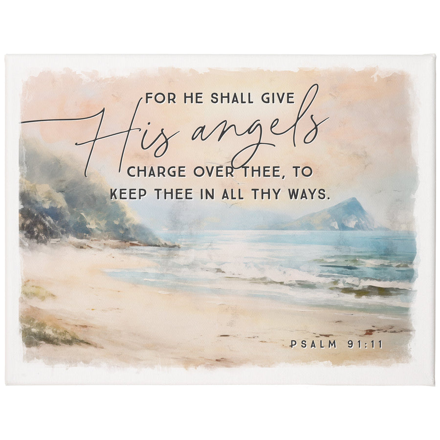 His Angels Beach 12x9