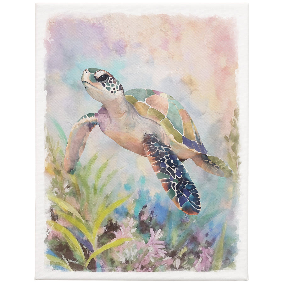 Colorful Sea Turtle 9x12